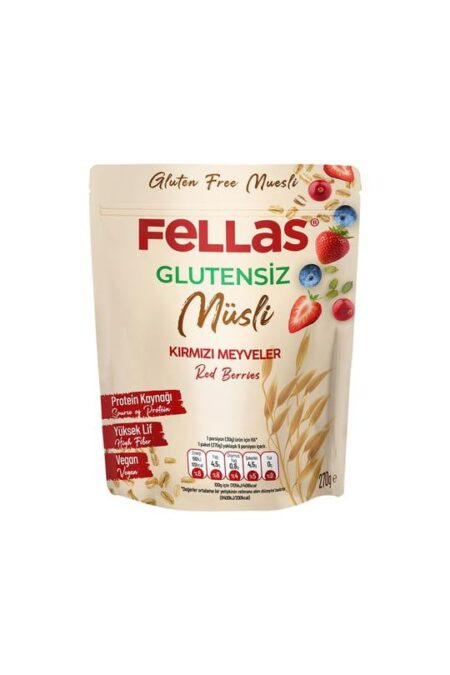 موسلی مخلوط میوه قرمز بدون گلوتن (fellas)
